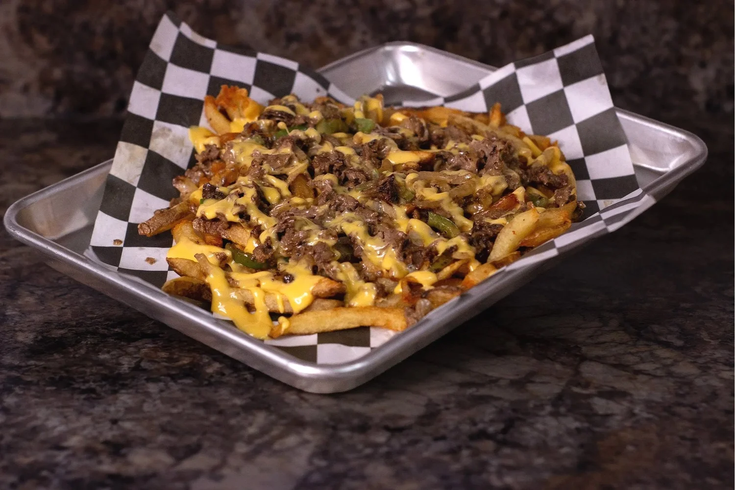 Philly cheesesteak fries