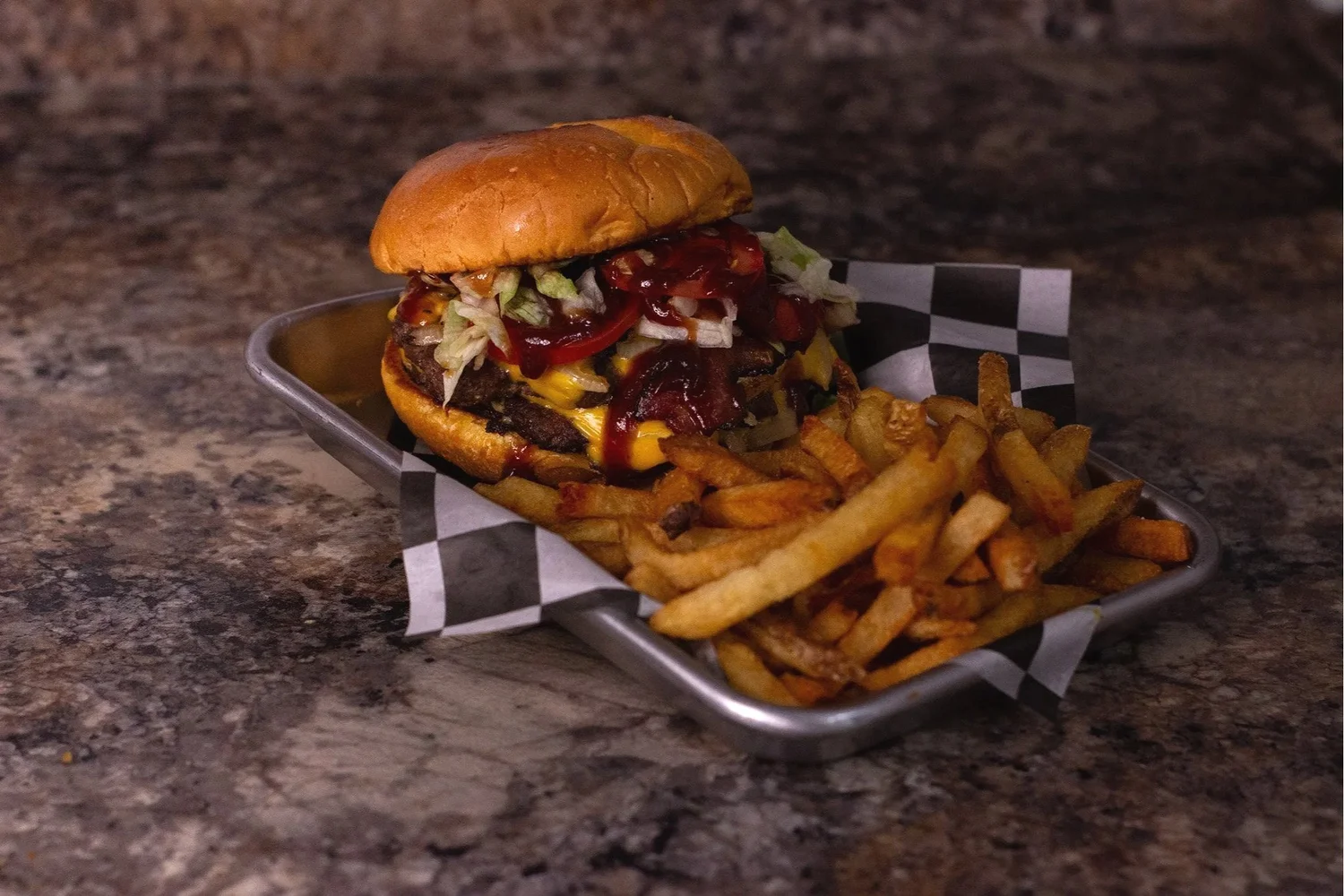 BBQ bacon cheeseburger